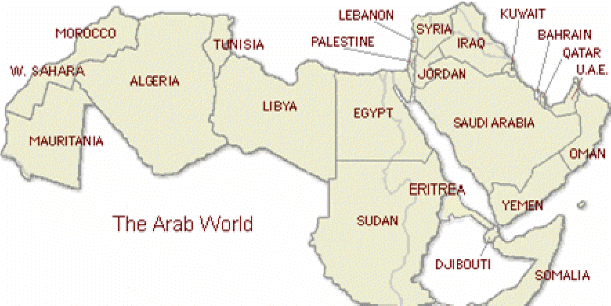 Arab Countries Maps, 1001 Arabian World Links. Click on country name to go 