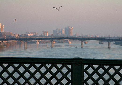 Baghdad Bridges connecting Rusafa and Karkh